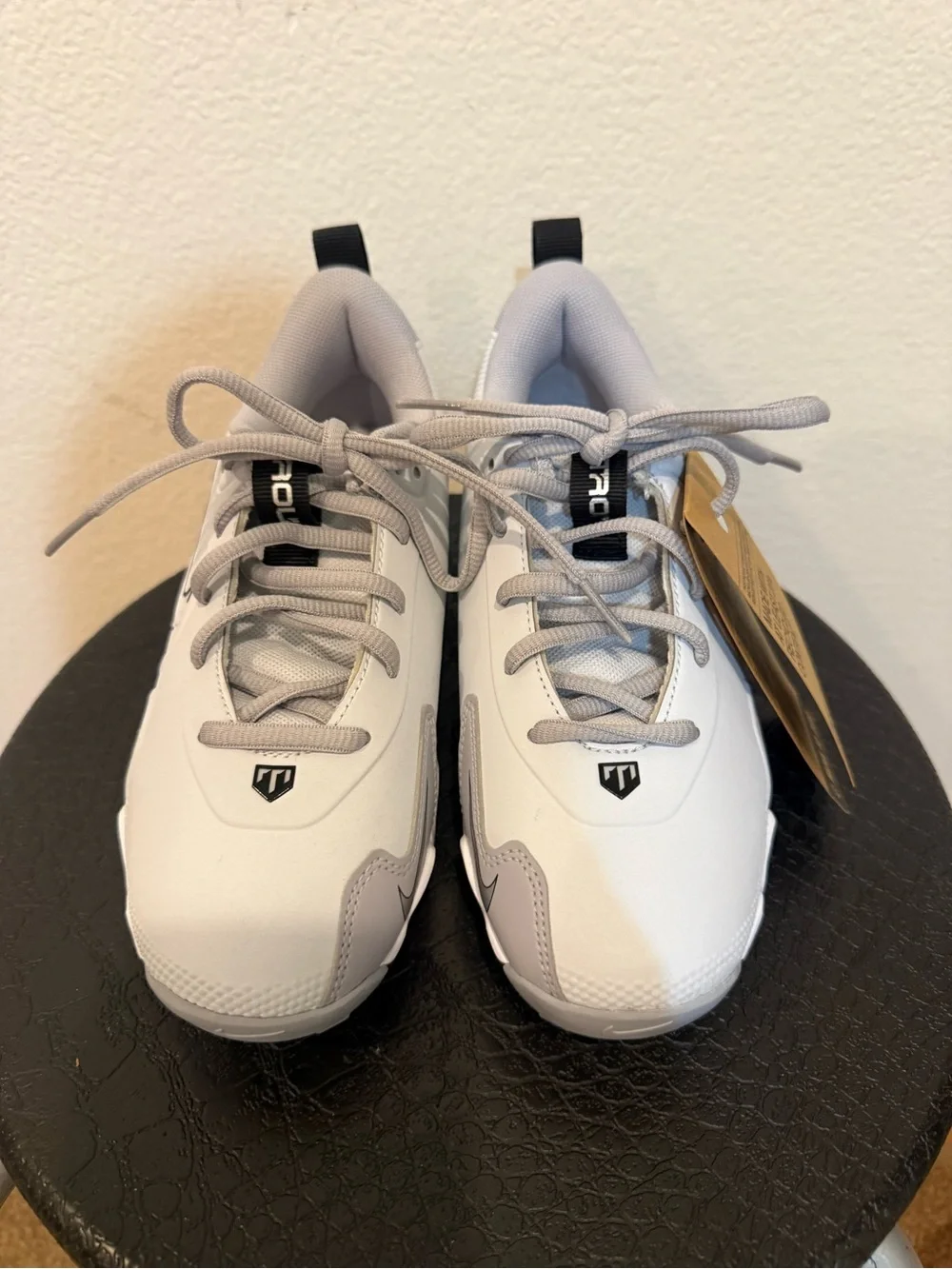 Nike Kids Force Trout 9 Keystone BG Light Gray Baseball Cleats